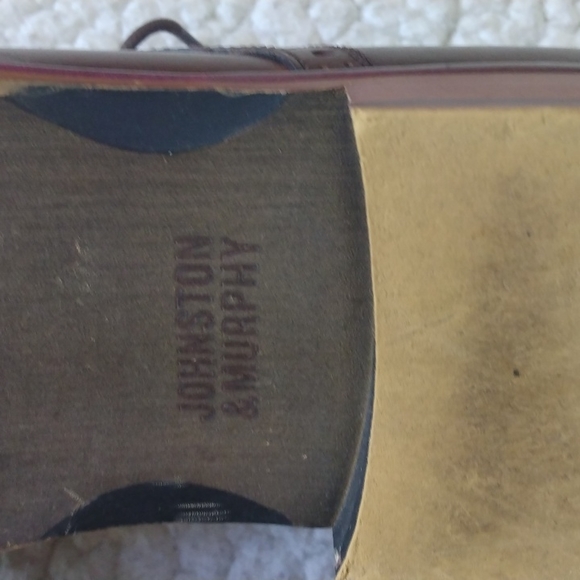 Johnston & Murphy Conard Brown Leather Derby Shoes 10.5 M - Picture 8 of 10